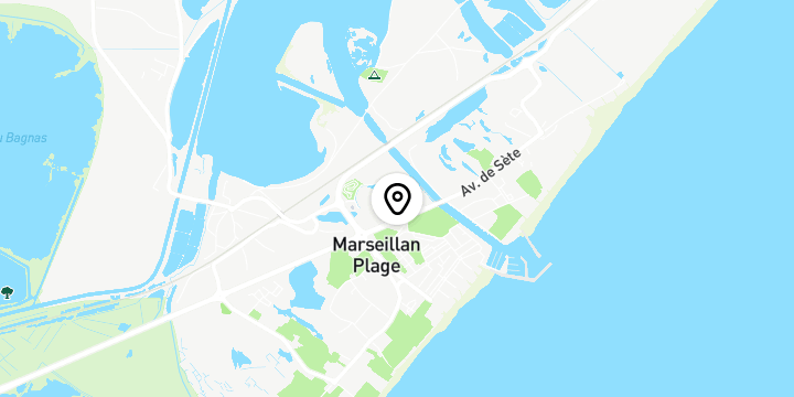 Géolocalisation de Parc d'attractions Marseillan Plage