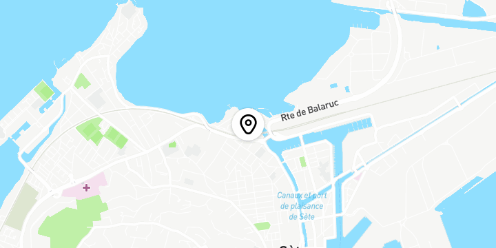 Géolocalisation de Quartier de La Plagette à Sète