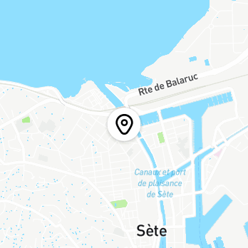 Géolocalisation de B&B Hôtel Sète Centre-Gare