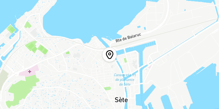 Géolocalisation de B&B Hôtel Sète Centre-Gare