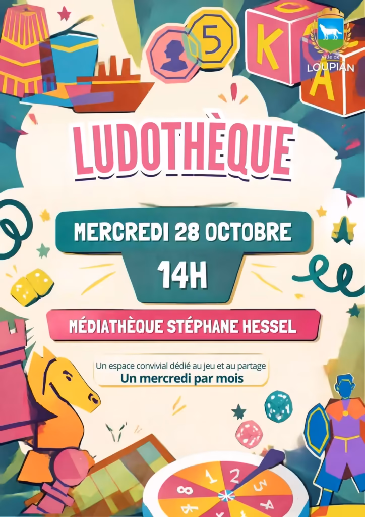 Ludothèque d'octobre à Loupian