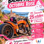 affiche balade moto octobre rose poussan 2026
