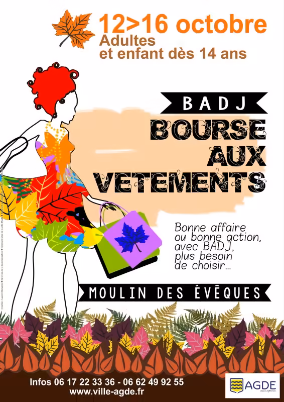 Bourse aux vêtements adultes et ados BADJ à Agde