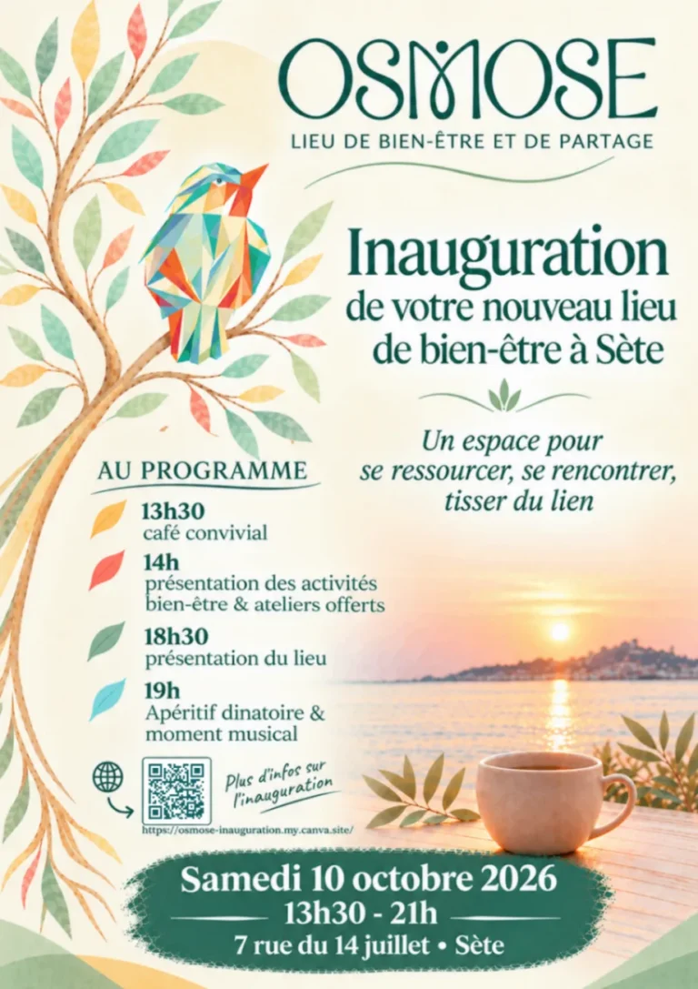 inauguration du lieu "OSMOSE" lieu de bien-être à Sète