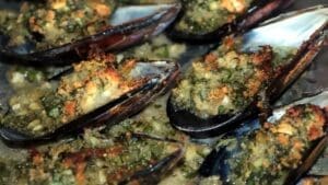 Moules gratinees par Jean Brunelin
