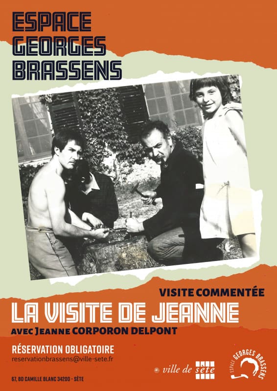La visite de Jeanne à l'Espace Georges Brassens