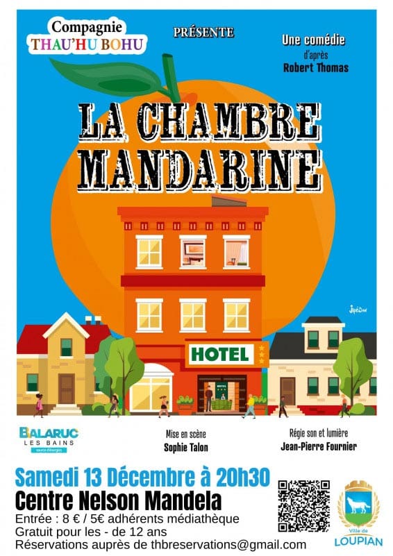 La chambre Mandarine à Loupian
