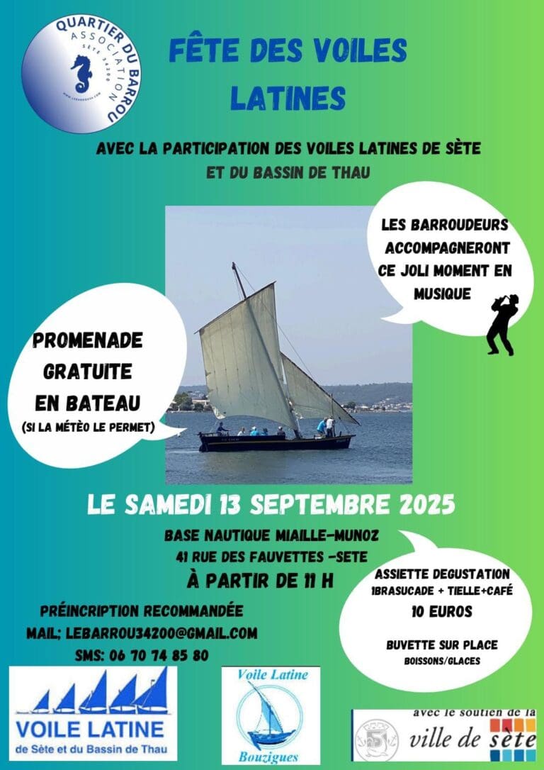 Fête des Voiles Latines 2025 à Sète
