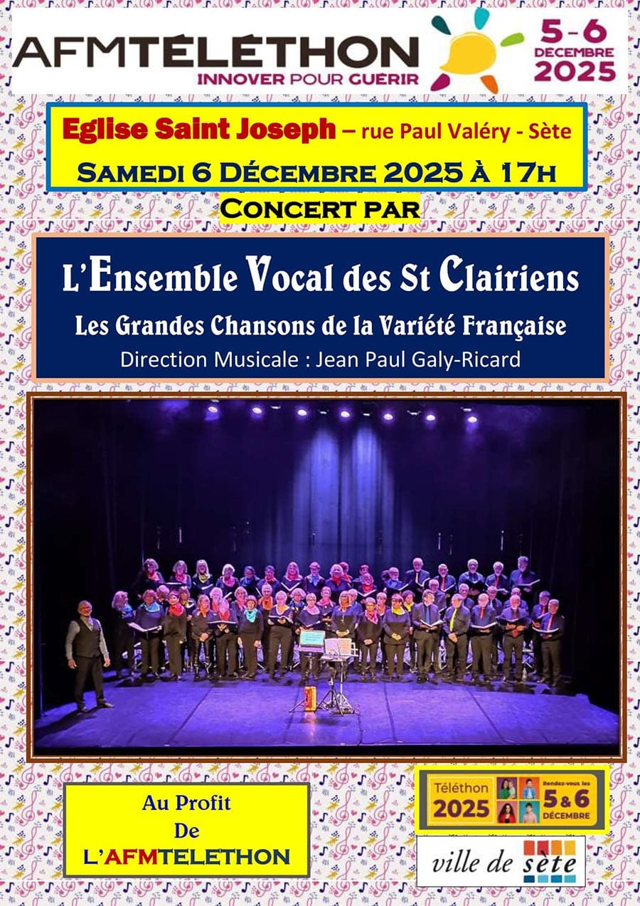 Concert Ensemble Vocal des Saint Clairiens - Téléthon