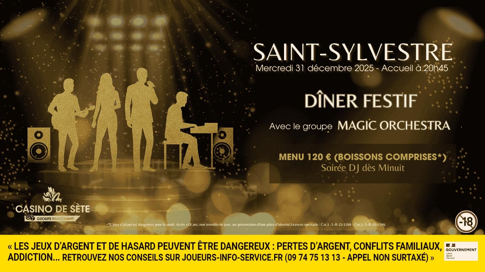 Réveillon Saint Sylvestre 2025-2026 Casino Sète Réveillon Saint Sylvestre 2025-2026 Casino Sète