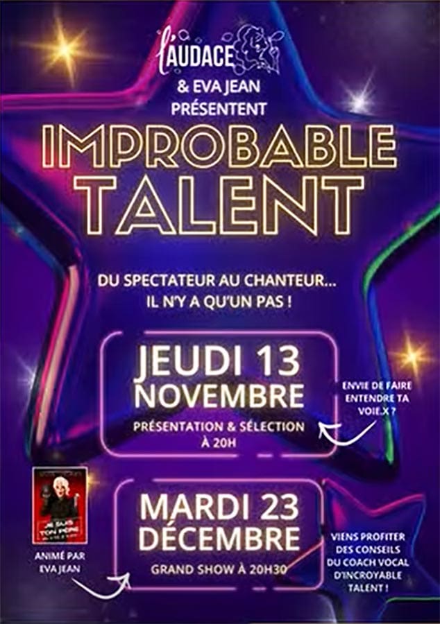 Soirée Improbable Talent Soirée Improbable Talent