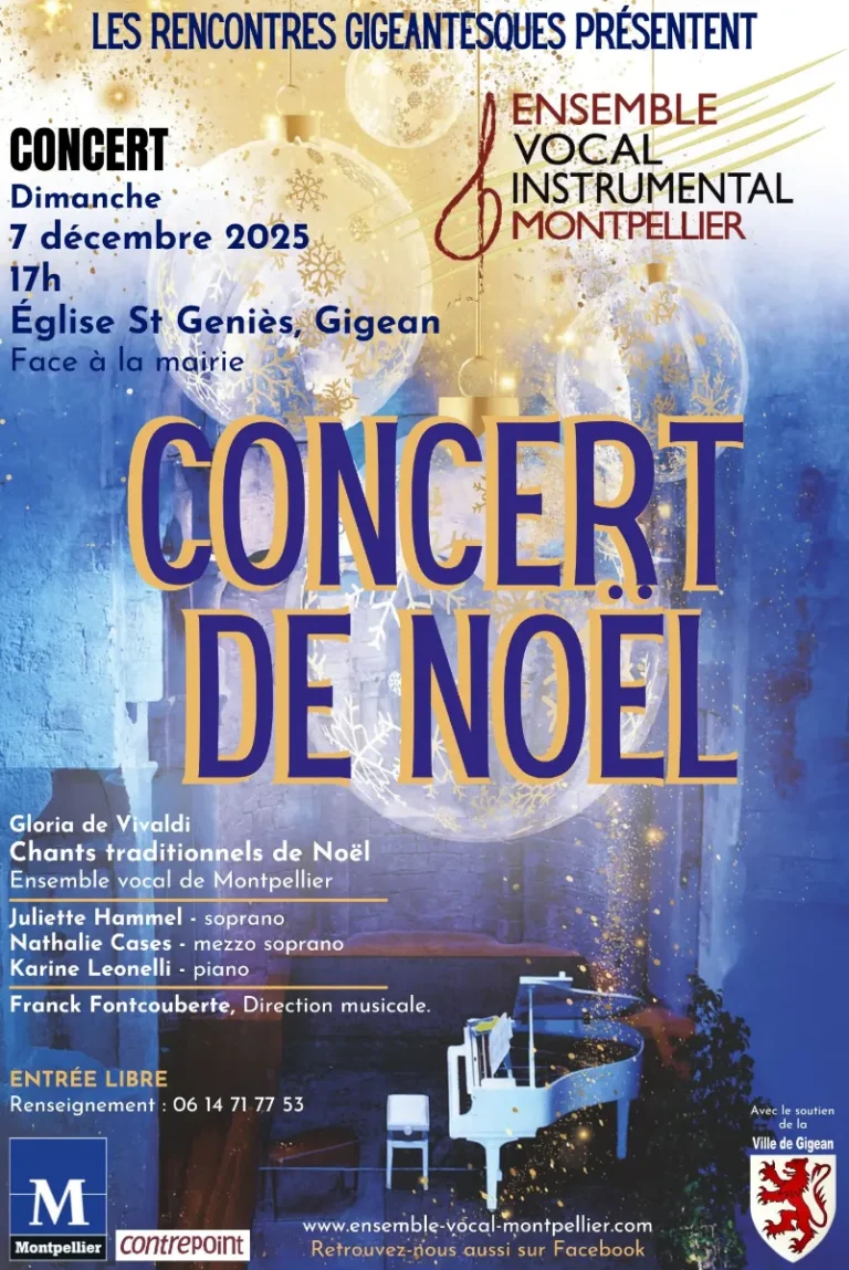 Concert de Noël 2025 à Gigean