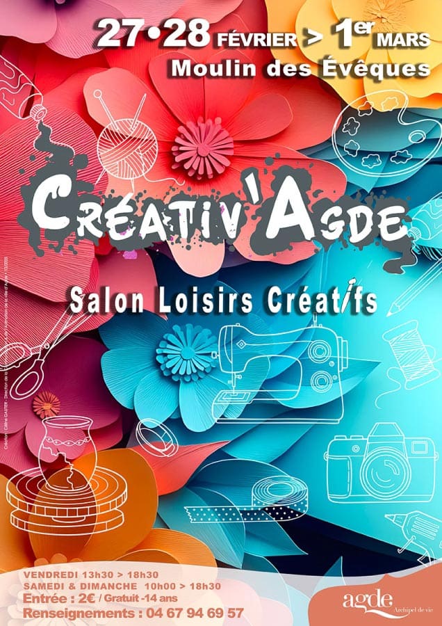 Créativ’Agde – Salon des Loisirs Créatifs 2026 Créativ'Agde - Salon des Loisirs Créatifs 2026