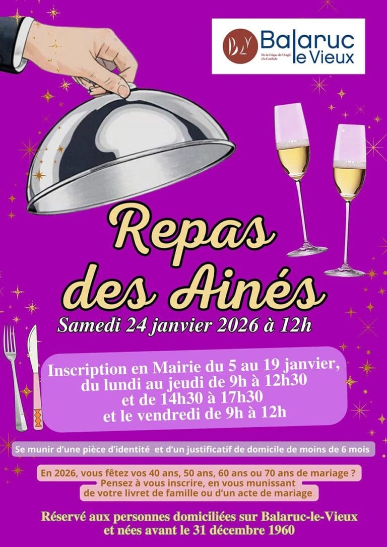 Repas des aînés 2026 à Balaruc le Vieux