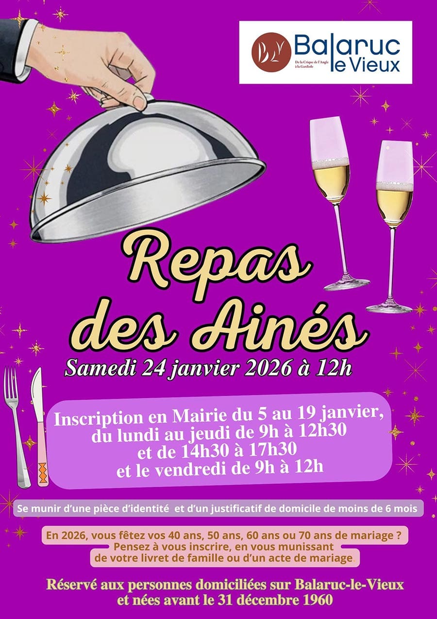 Repas des aînés 2026 à Balaruc le Vieux Repas des aînés 2026 à Balaruc le Vieux