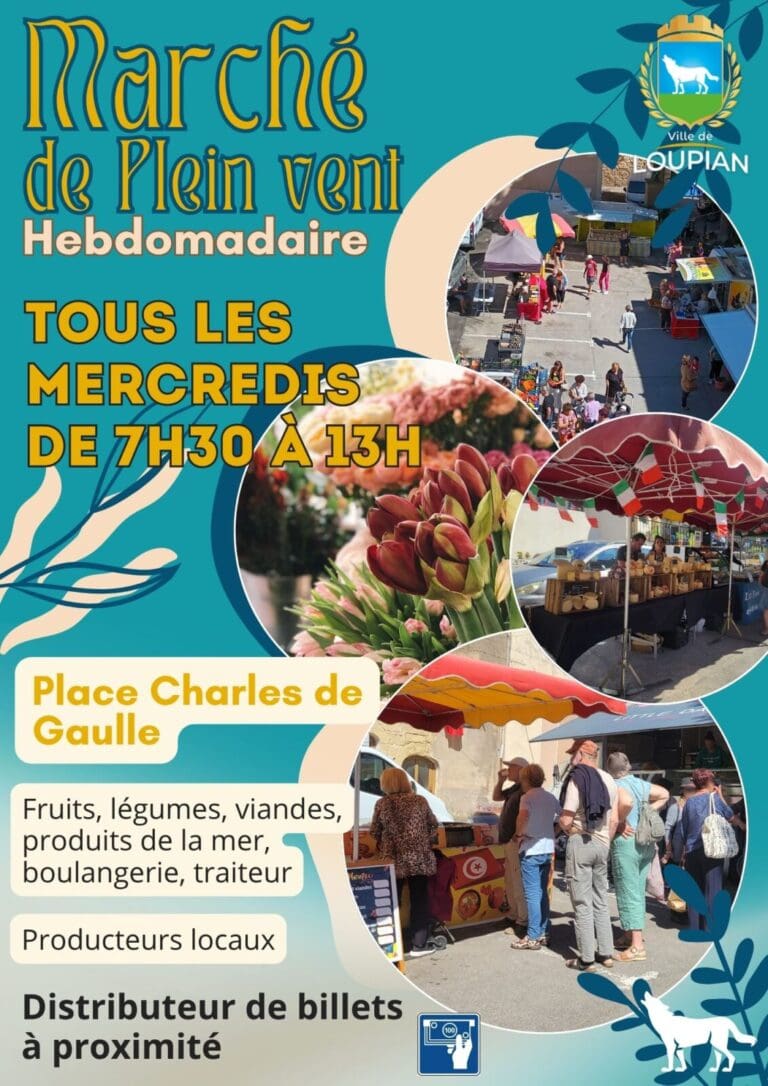 Marché de Plein Vent Hebdomadaire de Loupian