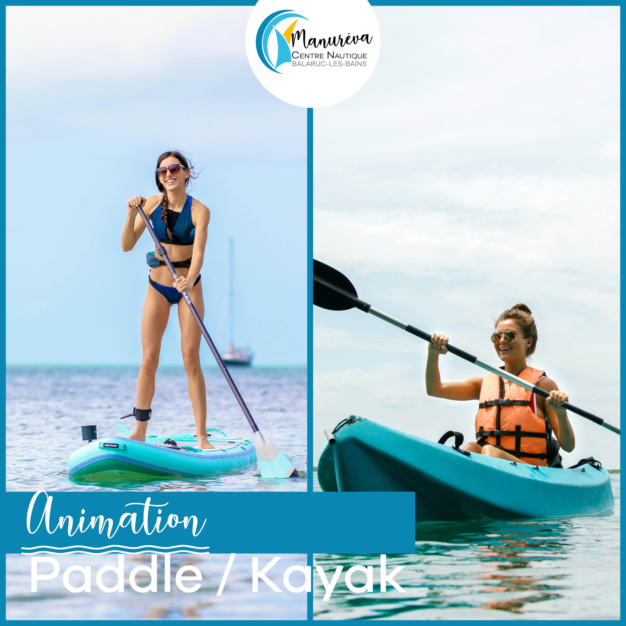 Animation Paddle & Kayak – Centre Nautique Manureva de Balaruc-les-Bains Animation Paddle & Kayak – Centre Nautique Manureva de Balaruc-les-Bains