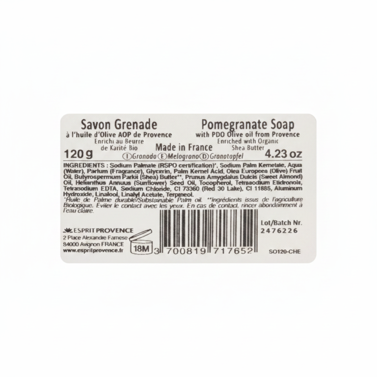 savon provençal huile olive karité bio parfum 120 grammes artisanal