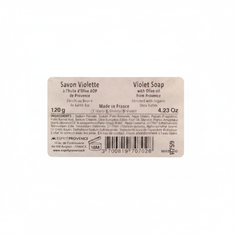 savon provençal huile olive karité bio parfum 120 grammes artisanal
