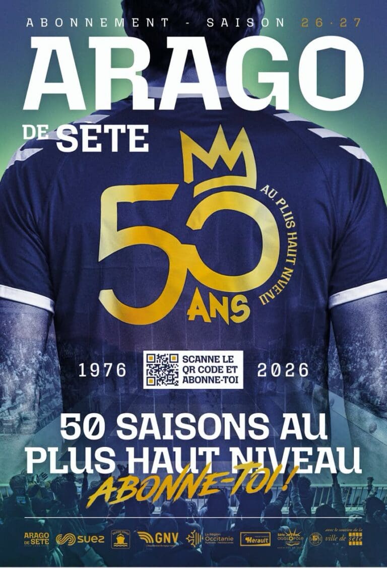 Calendrier saison 2026-2027 de l'Arago de Sète