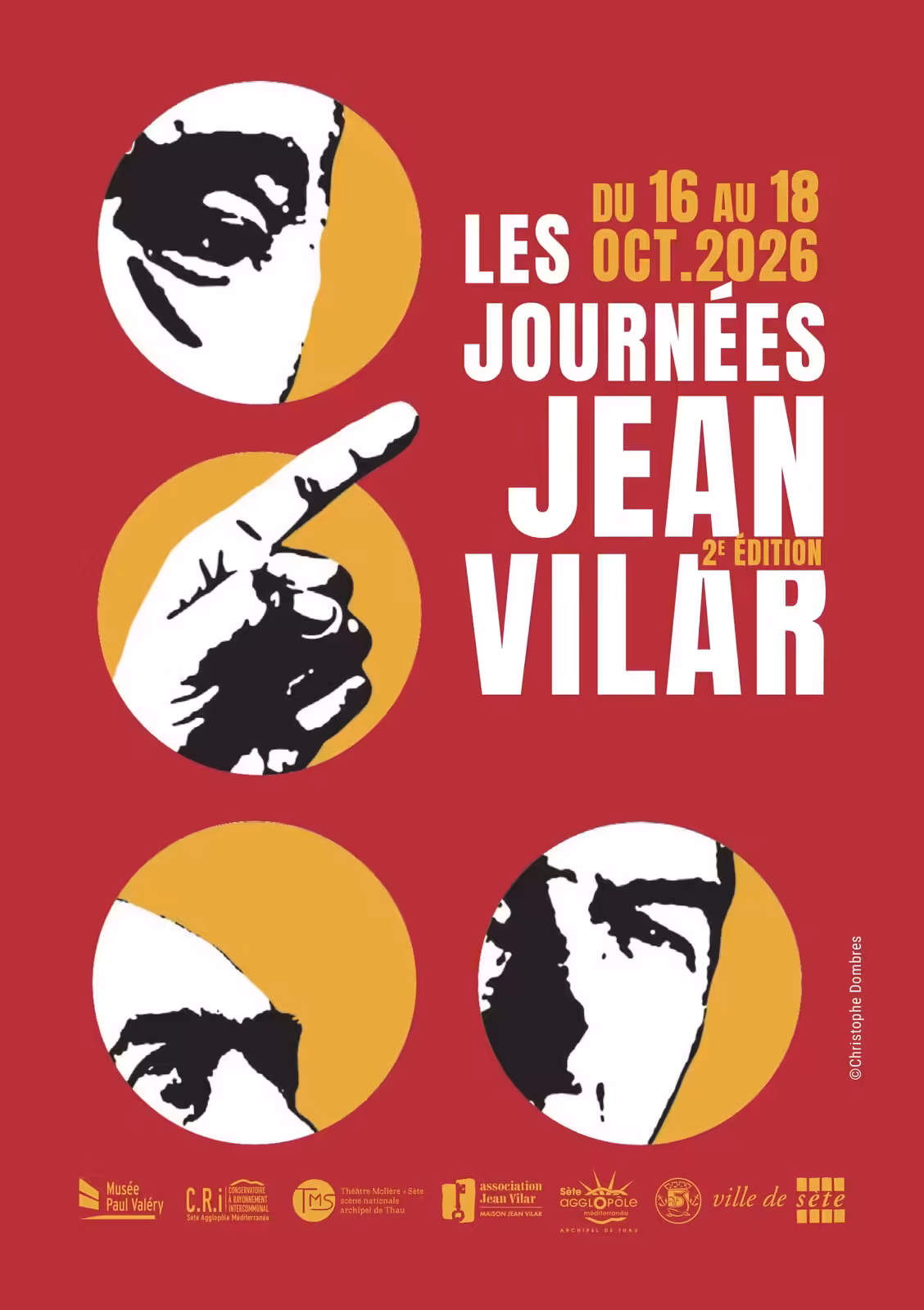 Affiche Des Journees Jean Vilar 2026 A Sete Deuxieme Edition Du 16 Au 18 Octobre Affiche des Journées Jean Vilar 2026 à Sète, deuxième édition, du 16 au 18 octobre
