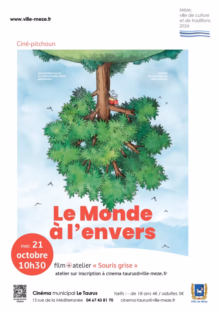 Ciné-pitchoun : Le monde à l'envers au Taurus de Mèze